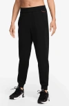 Nike Dri-fit Mid-rise Joggers In Black/black