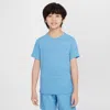 Nike Dri-fit Miler Big Kids' (boys') Training Top In Blue