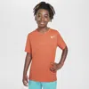 Nike Dri-fit Miler Big Kids' (boys') Training Top In Orange