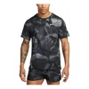 Nike Dri-fit Miler Camouflage Running T-shirt 'black Grey'