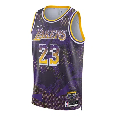 NIKE NIKE DRI-FIT NBA LEBRON JAMES LOS ANGELES LAKERS 2025/26 SELECT SERIES SWINGMAN JERSEY 'FIELD PURPLE