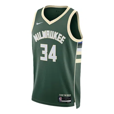 NIKE NIKE DRI-FIT NBA MILWAUKEE BUCKS ICON EDITION 22/23 SWINGMAN BASKETBALL JERSEY 'GIANNIS ANTETOKOUNMP
