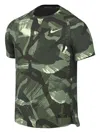 Nike Dri-fit "neutral Olive/black" T-shirt In Green