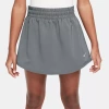 Nike Dri-fit One Big Kid Girls Skort In Gray