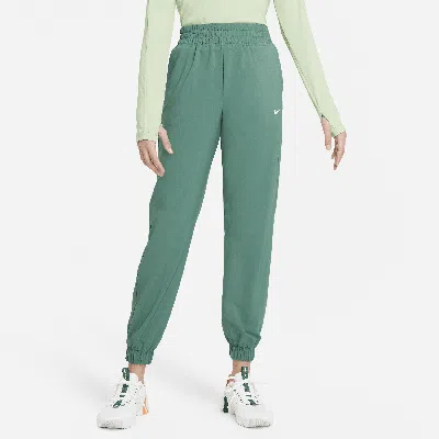 Nike Dri-fit One Big Kids' (girls') Woven Training Pants In Green