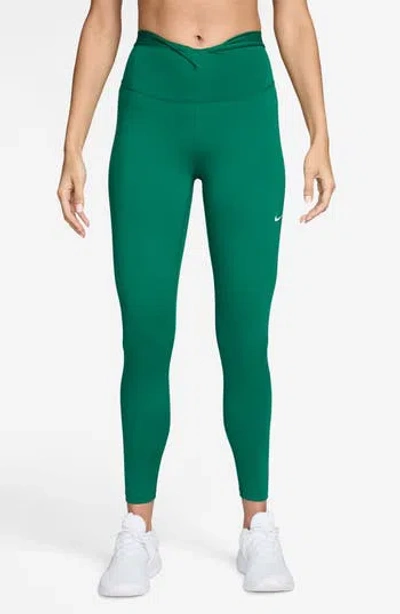 Nike Dri-fit One High Waist 7/8 Leggings In Green