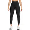 Nike Women's Therma-fit One High-waisted 7/8 Leggings In Black/black