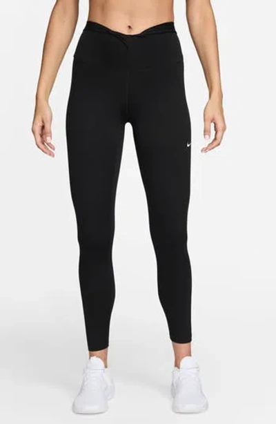 Nike Dri-fit One High Waist 7/8 Leggings In Black