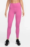 Nike Dri-fit One High Waist 7/8 Leggings In Pink