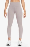 Nike Zenvy Gentle Support High Waist Pocket Ankle Leggings In Pltvlt/black
