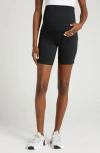 Nike Dri-fit One High Waist 8-inch Maternity Biker Shorts In Black