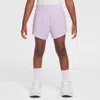 Nike Dri-fit One Little Kids' Woven Shorts In Pink