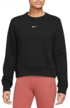 Nike Dri-fit One Long Sleeve Top In Black/white