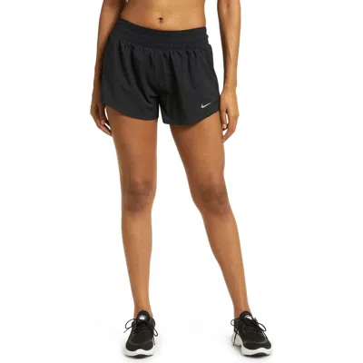 Nike Dri-fit One Shorts In Black/reflective Silver