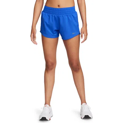 Nike Dri-fit One Shorts In Hyper Royal/reflective Silver
