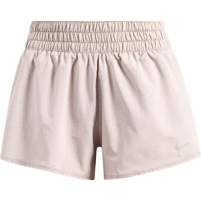 Nike Dri-fit One Shorts In Mink Brown/heather