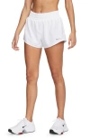 Nike Women's One Dri-fit Mid-rise 3" Brief-lined Shorts In White,refs