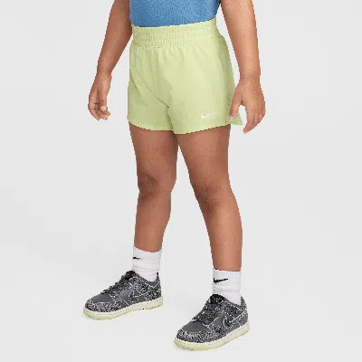 Nike Babies' Dri-fit One Toddler Woven Shorts In Yellow