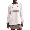 Nike Dri-fit Oversize Printed Top In Neutral