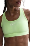 Nike Dri-fit Swoosh Medium Support Padded Sports Bra In Green