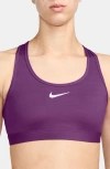 Nike Women's Swoosh  Support Padded Sports Bra In Hfchsi/white