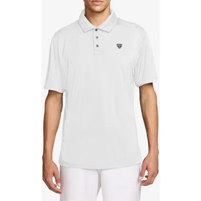 Nike Dri-fit Par 5 Golf Polo In White