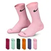 Nike Dri-fit Performance Basics Little Kids' Crew Socks (6 Pairs) In Pink