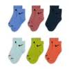 Nike Dri-fit Performance Basics Little Kids' Ankle Socks (6 Pairs) In Blue
