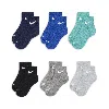 Nike Dri-fit Performance Basics Little Kids' Ankle Socks (6 Pairs) In Green