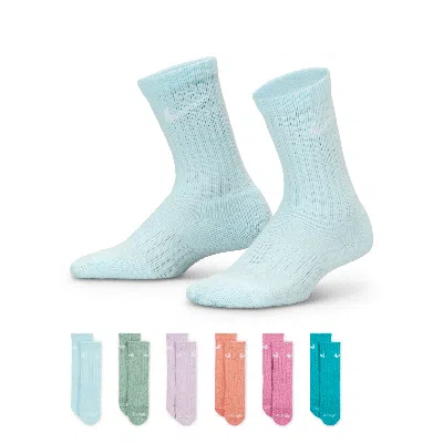 NIKE DRI-FIT PERFORMANCE BASICS LITTLE KIDS' CREW SOCKS (6 PAIRS),1015815438