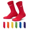 Nike Dri-fit Performance Basics Little Kids' Crew Socks (6 Pairs) In University Red/rush Orange