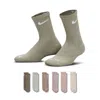 Nike Dri-fit Performance Basics Little Kids' Crew Socks (6 Pairs) In Green