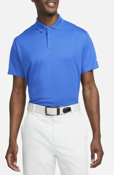 Nike Men's Dri-fit Victory Golf Polo In Light Blue Lacquer/white