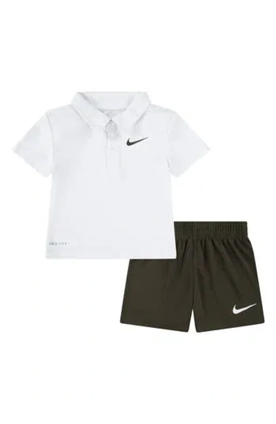 Nike Babies'  Dri-fit Polo & Shorts Set