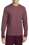 Nike Dri-fit Primary Long Sleeve T-shirt In Burgundy