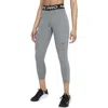 Nike Dri-fit Pro 365 Crop Leggings In Smoke Grey/heather/black