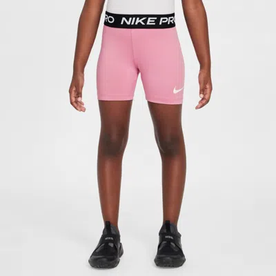 Nike Dri-fit Pro Little Kids' Shorts In Pink