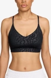 Nike Dri-fit Racerback Sports Bra In Black