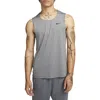 Nike Dri-fit Ready Tank In Smoke Grey/heather/black