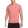 Nike Dri-fit Ready Training T-shirt In Red/heather/black