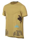 Nike Dri-fit Rise 365 "gold" Trail Running T-shirt In 绿色