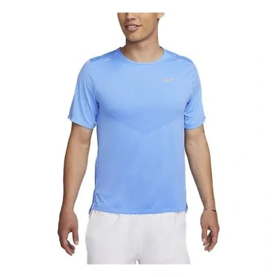 Nike Dri-fit Rise 365 Short-sleeve Running Top 'blue'