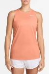 Nike Dri-fit Running Tank In Orange
