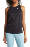 Nike Dri-fit Running Tank In Black/white