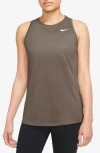 Nike Swift Dri-fit Running Tank Top In Brown