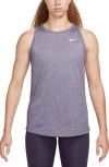 Nike Dri-fit Running Tank In Purple