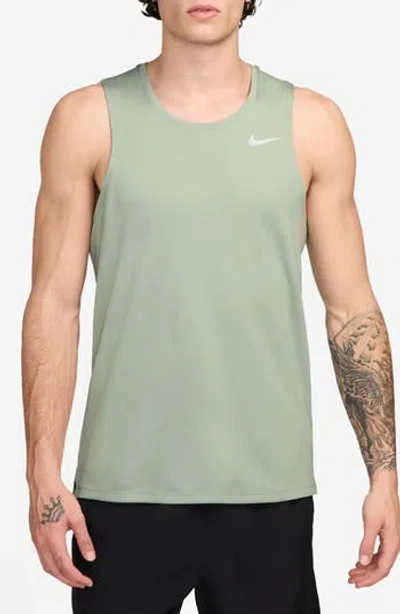 Nike Dri-fit Running Tank In Jade Horizon/reflective