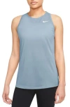 Nike Dri-fit Running Tank In Light Armory Blue/white