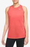 Nike Dri-fit Running Tank In Red