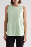 Nike Dri-fit Running Tank In Vapor Green/white